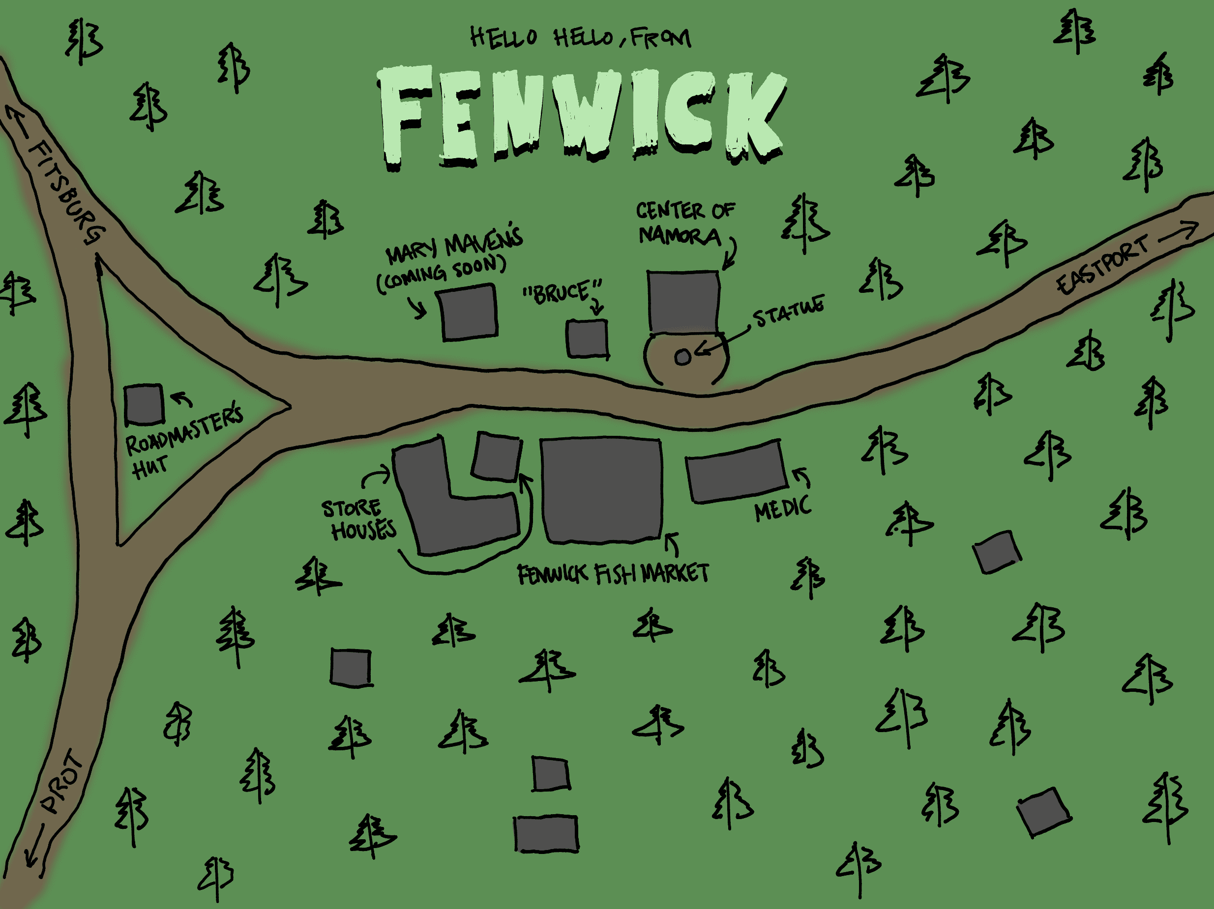 Map of Fenwick